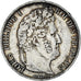 Moeda, França, Louis-Philippe, 5 Francs, 1847, Paris, EF(40-45), Prata