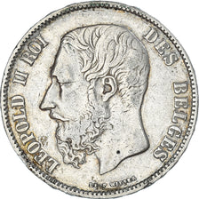 Monnaie, Belgique, Leopold II, 5 Francs, 5 Frank, 1873, TB+, Argent, KM:24