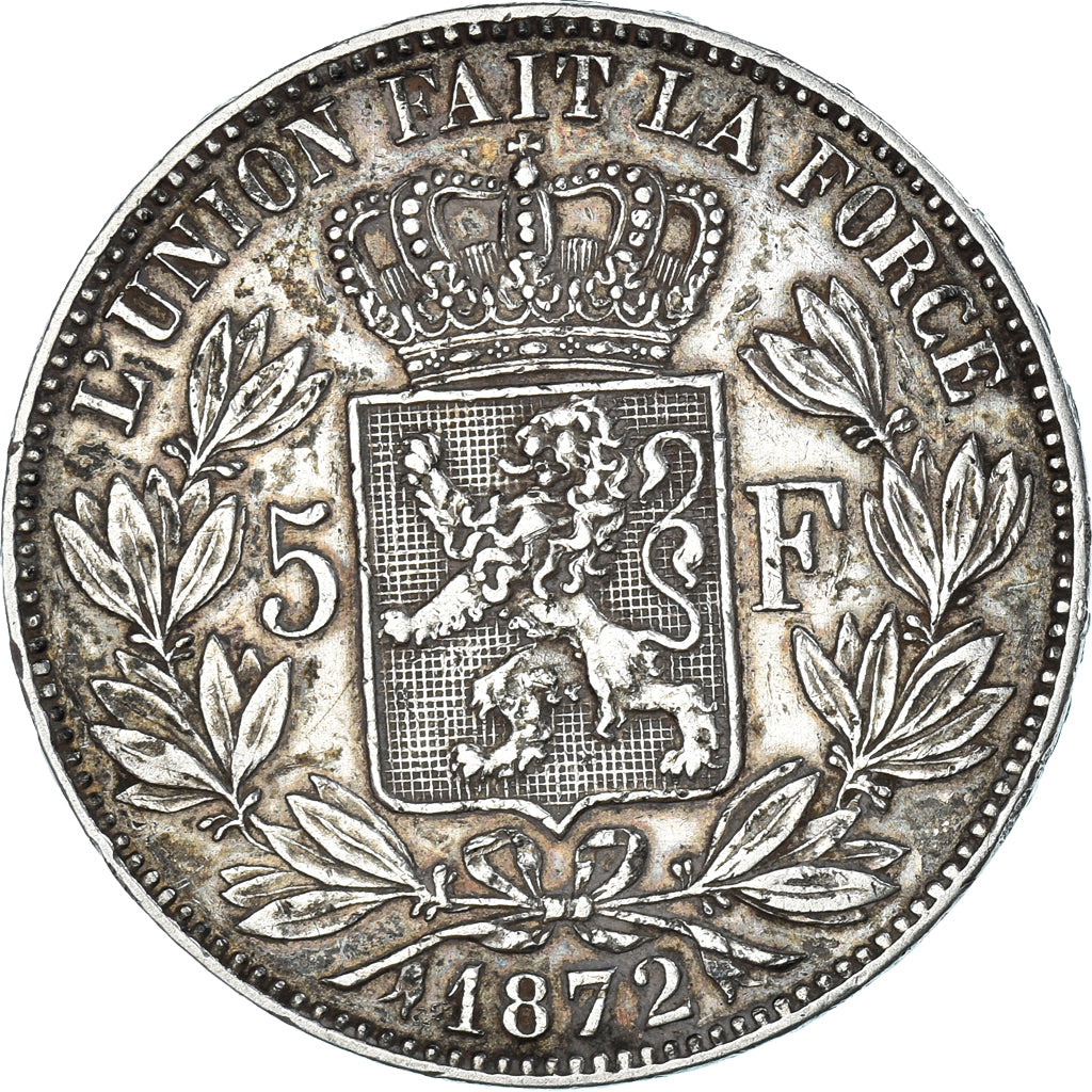 Monnaie, Belgique, Leopold II, 5 Francs, 5 Frank, 1872, TTB, Argent, KM:24