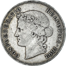 Monnaie, Suisse, 5 Francs, 1892, Bern, TB+, Argent, KM:34