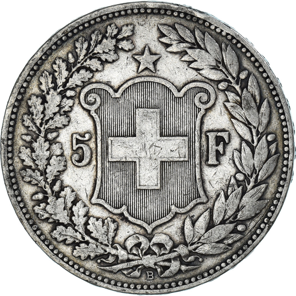 Monnaie, Suisse, 5 Francs, 1892, Bern, TB+, Argent, KM:34