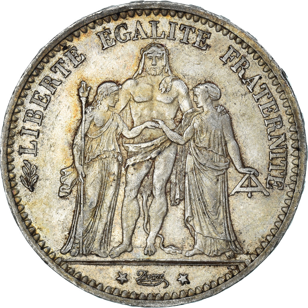 Coin, France, Hercule, 5 Francs, 1874, Paris, EF(40-45), Silver, KM:820.1