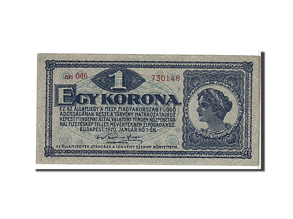 Banknote, Hungary, 1 Korona, 1920, KM:57, EF(40-45)