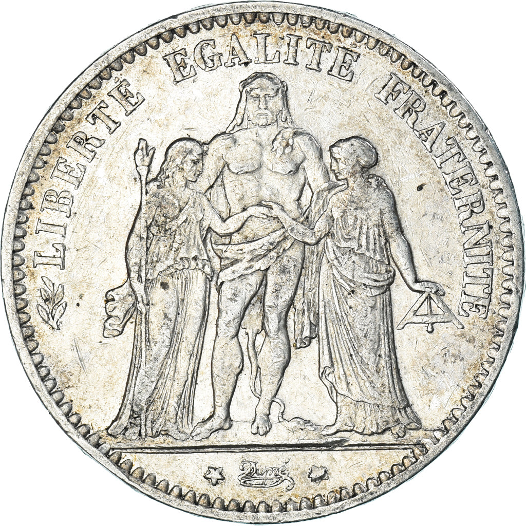 Coin, France, Hercule, 5 Francs, 1876, Paris, EF(40-45), Silver, KM:820.1
