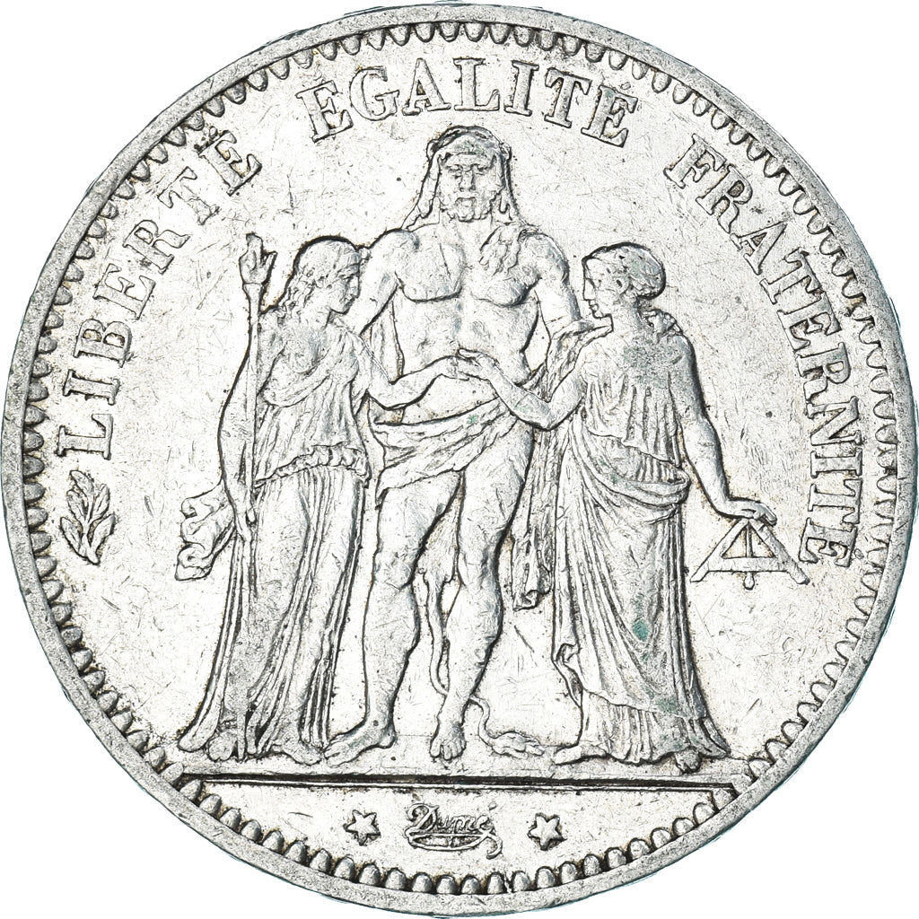 France, Hercule, 5 Francs, 1875, Paris, AU(50-53), Silver, KM:820.1