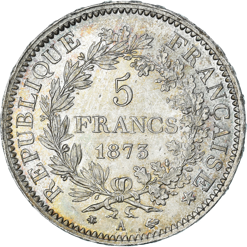 Coin, France, Hercule, 5 Francs, 1873, Paris, AU(55-58), Silver, KM:820.1