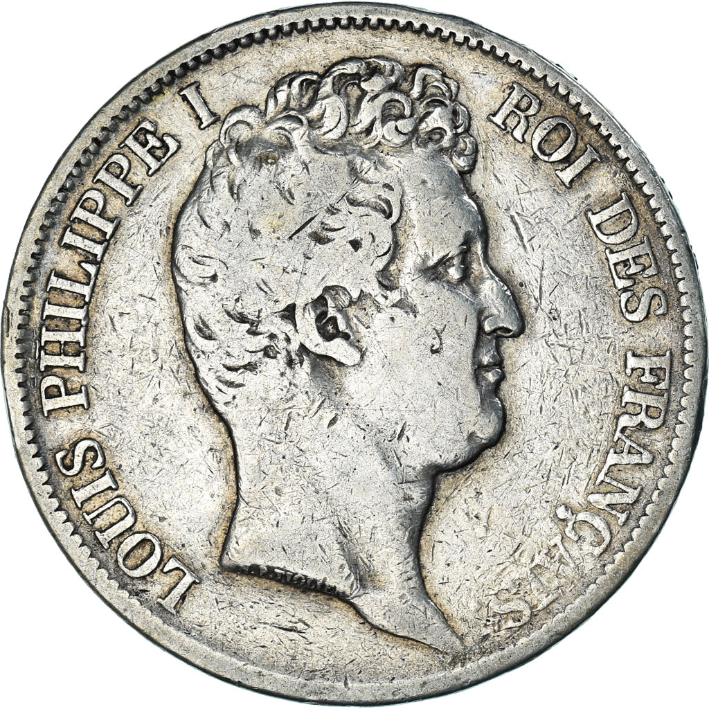 Monnaie, France, Louis-Philippe, 5 Francs, 1831, Bordeaux, TB+, Argent