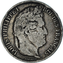 France, Louis-Philippe, 5 Francs, 1833, Bayonne, VF(30-35), Silver, KM:749.8