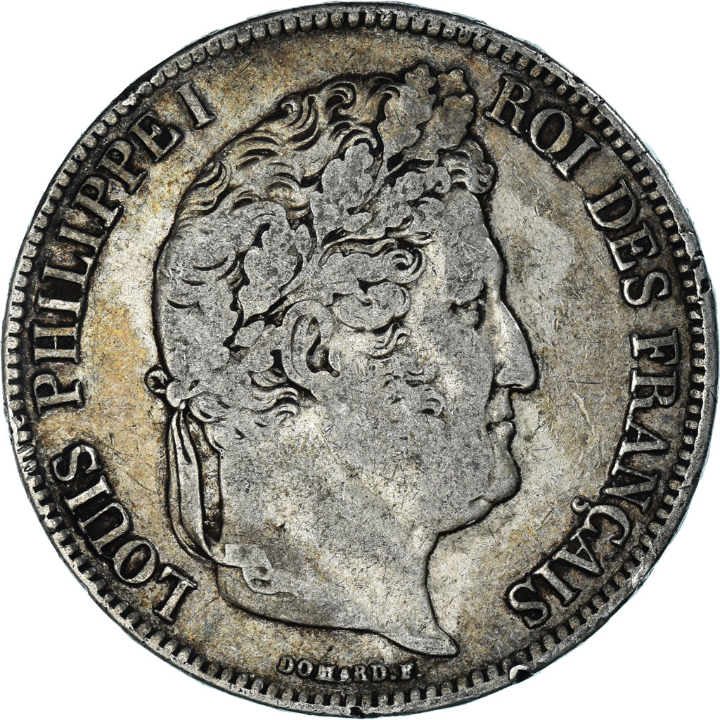 France, Louis-Philippe, 5 Francs, 1838, Marseille, VF(30-35), Silver, KM:749.10