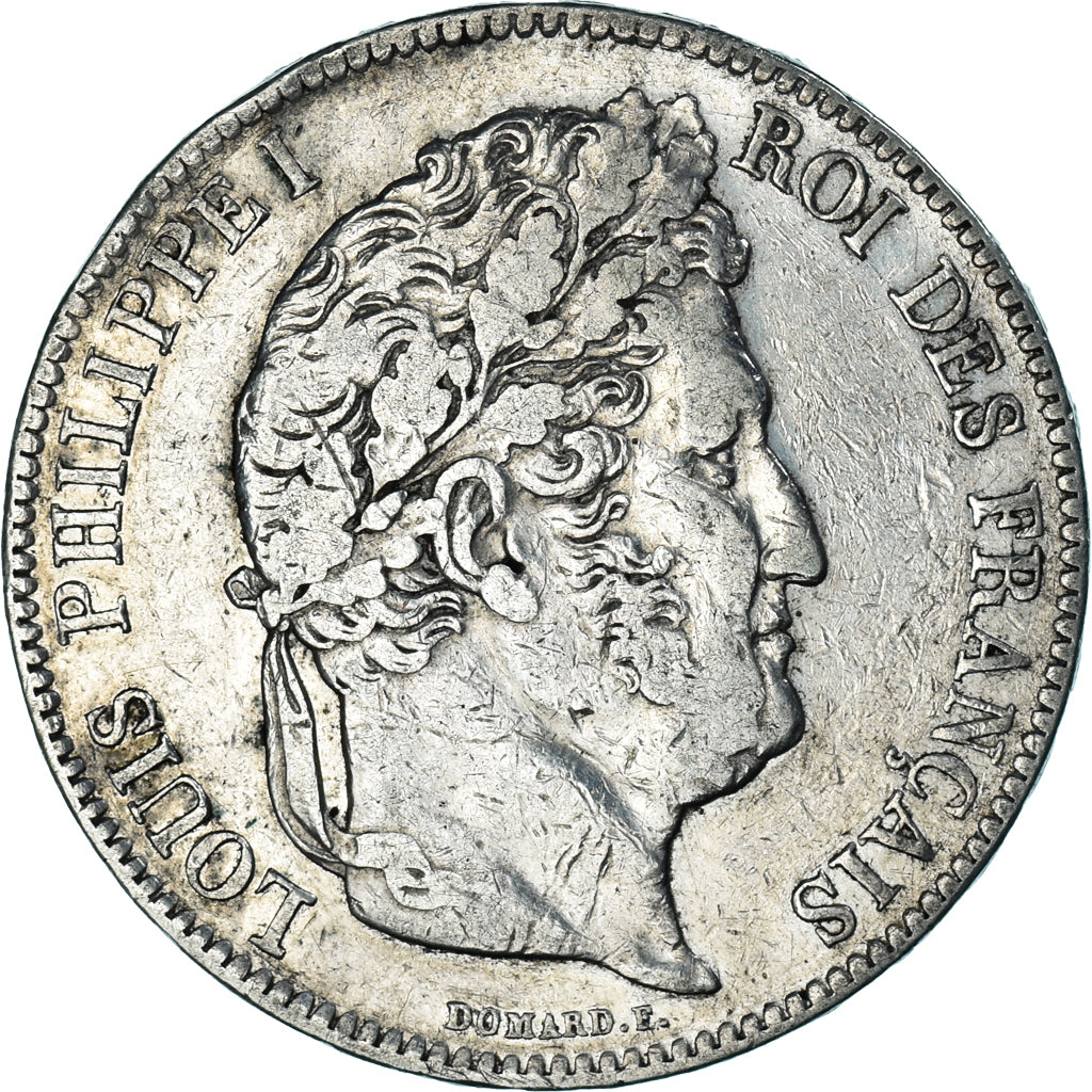 Moneta, Francia, Louis-Philippe, 5 Francs, 1836, Lille, BB, Argento, KM:749.13