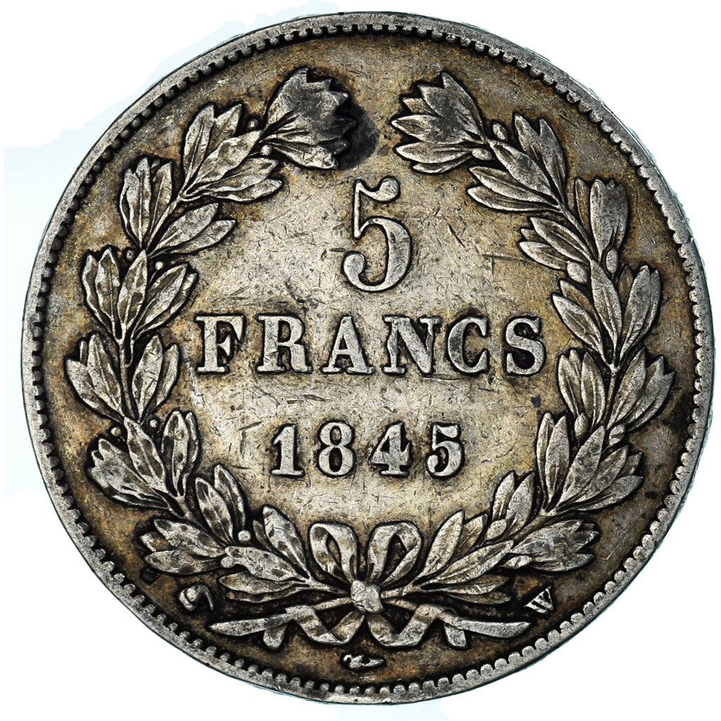 Coin, France, Louis-Philippe, 5 Francs, 1845, Lille, EF(40-45), Silver