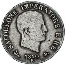 Moeda, ESTADOS ITALIANOS, KINGDOM OF NAPOLEON, Napoleon I, 5 Lire, 1810