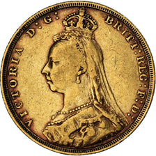 Moneta, Australia, Victoria, Sovereign, 1890, Sydney, AU(50-53), Złoto, KM:10