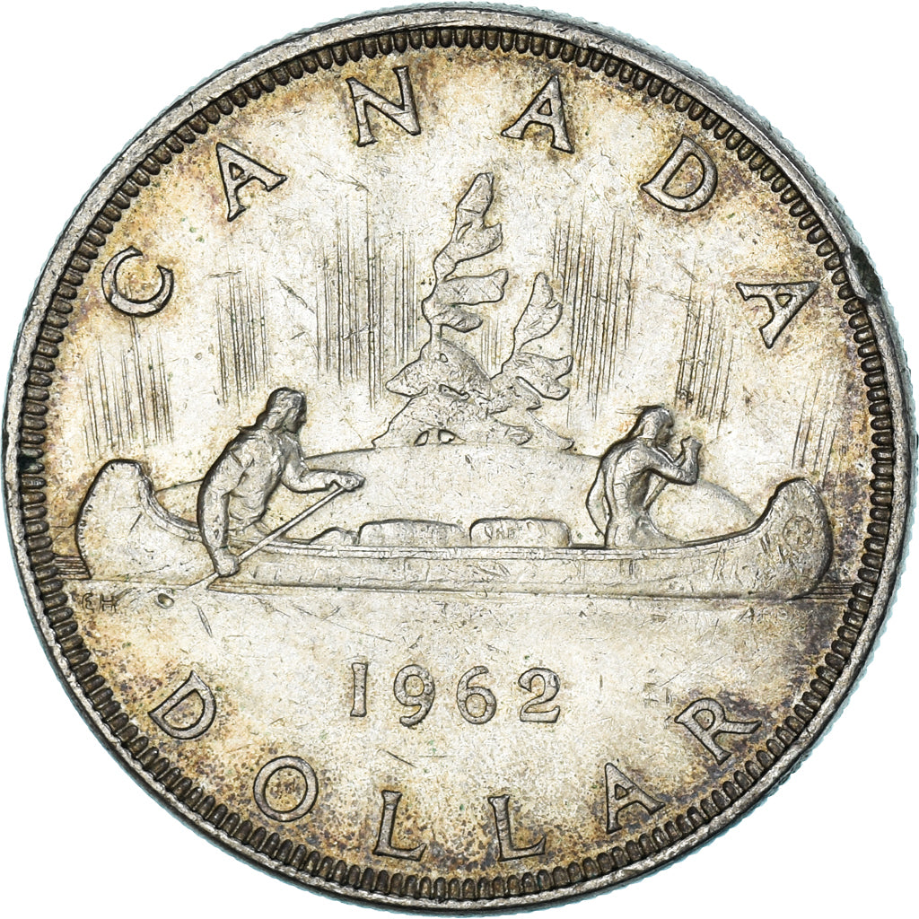 Moneta, Canada, Elizabeth II, Dollar, 1962, Royal Canadian Mint, Ottawa