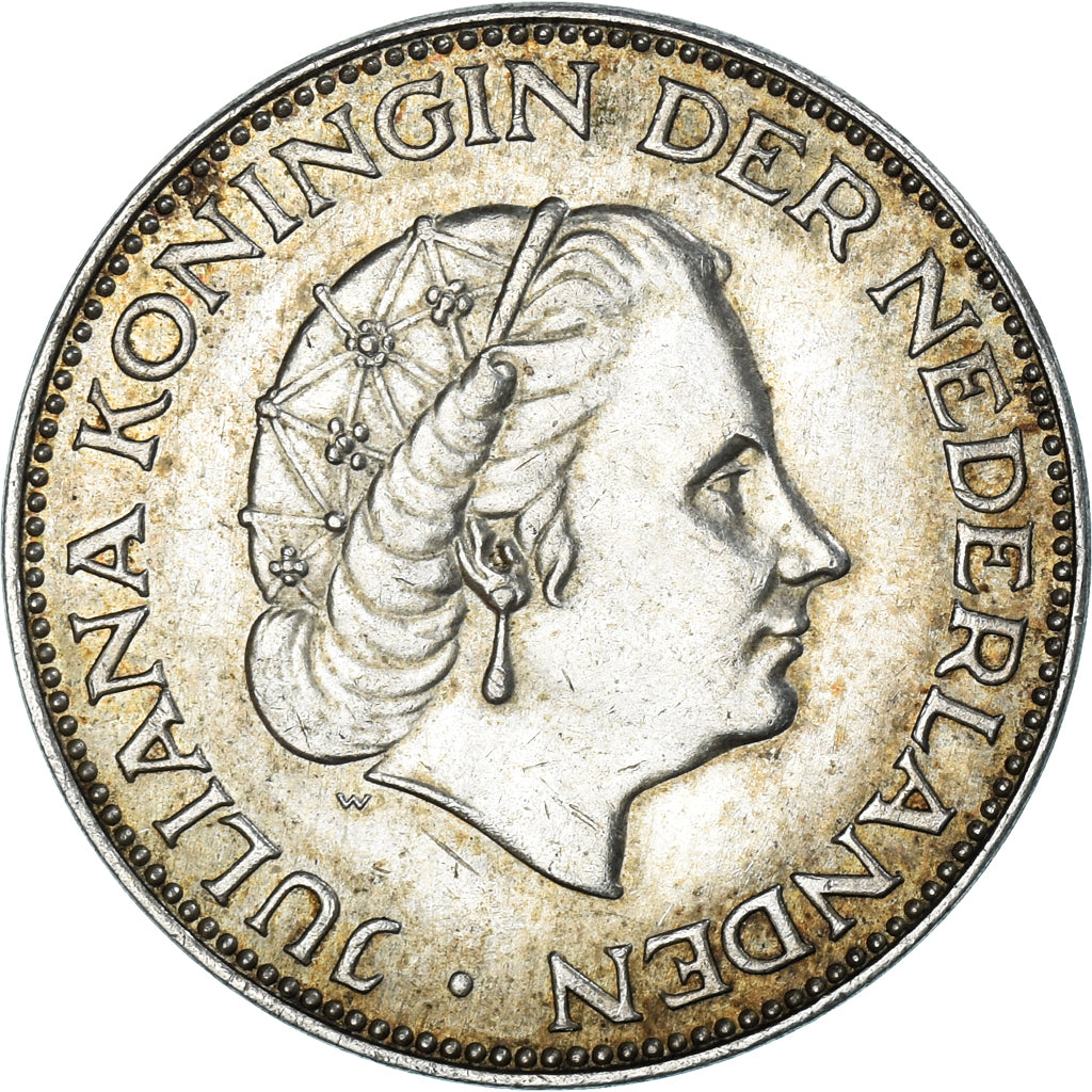 Monnaie, Pays-Bas, Juliana, 2-1/2 Gulden, 1959, TTB+, Argent, KM:185