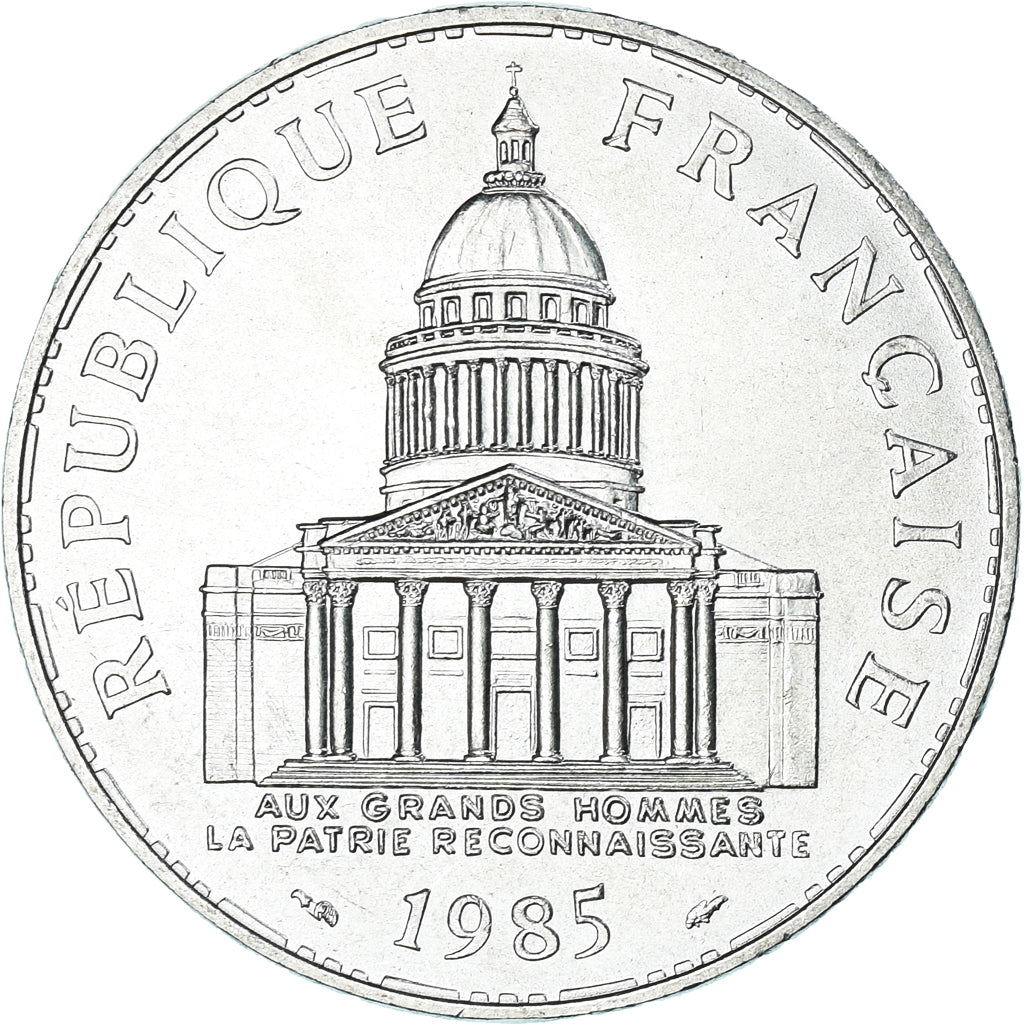 Munten, Frankrijk, Panthéon, 100 Francs, 1985, Paris, PR, Zilver, KM:951.1