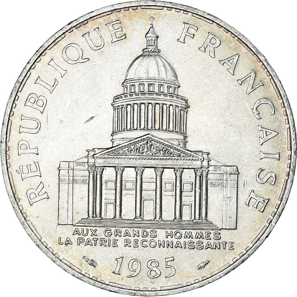 Coin, France, Panthéon, 100 Francs, 1985, Paris, AU(50-53), Silver, KM:951.1