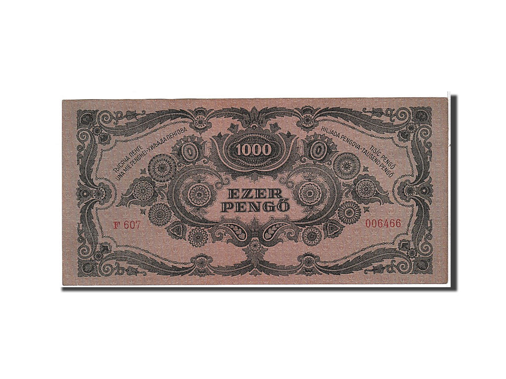 Banknote, Hungary, 1000 Pengö, 1945, AU(55-58)
