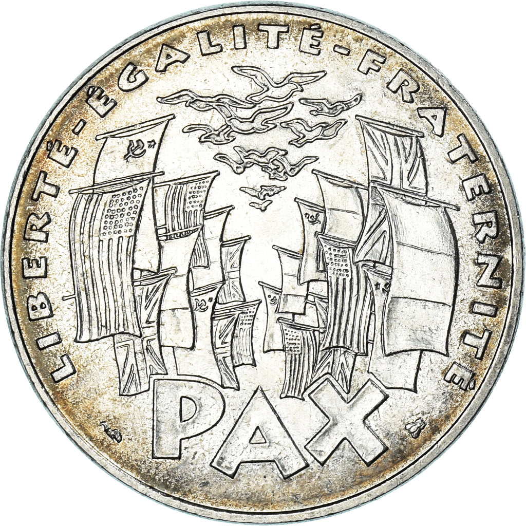 Coin, France, 8 mai 1945, 100 Francs, 1995, Paris, AU(50-53), Silver, KM:1116.1