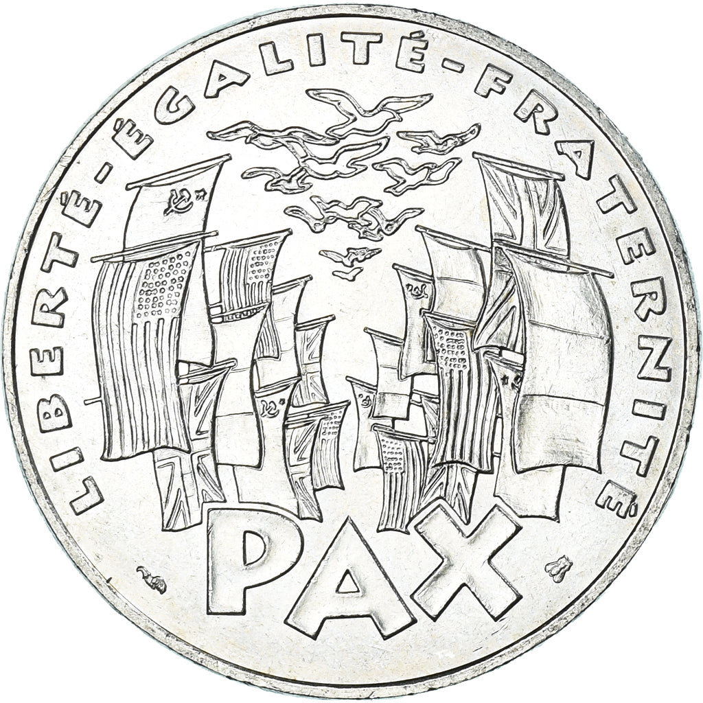 Coin, France, 8 mai 1945, 100 Francs, 1995, Paris, AU(50-53), Silver, KM:1116.1
