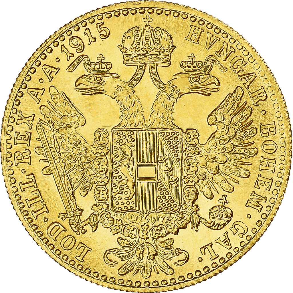 Monnaie, Autriche, Franz Joseph I, Ducat, 1915, Refrappe, SPL, Or, KM:2267