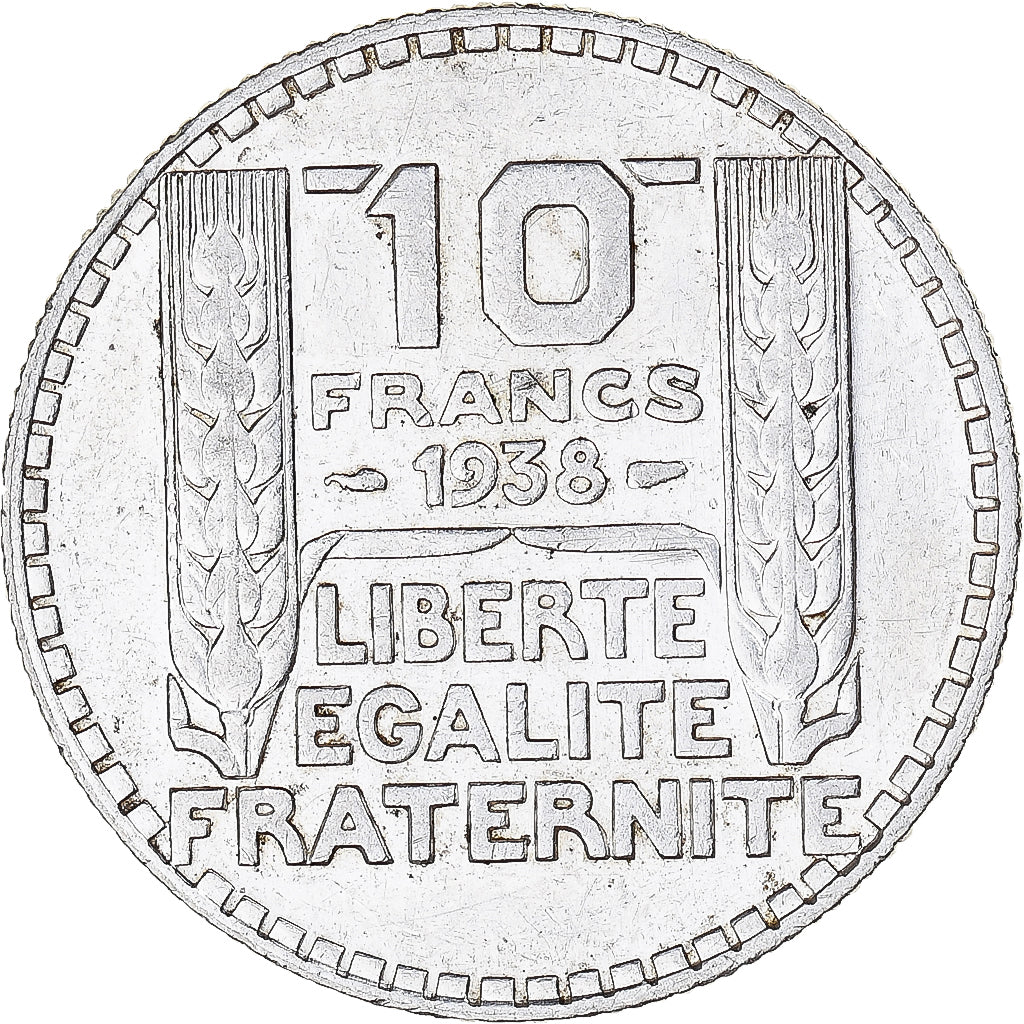 Coin, France, 10 Francs, 1938, Paris, MS(60-62), Silver, KM:878, Gadoury:801