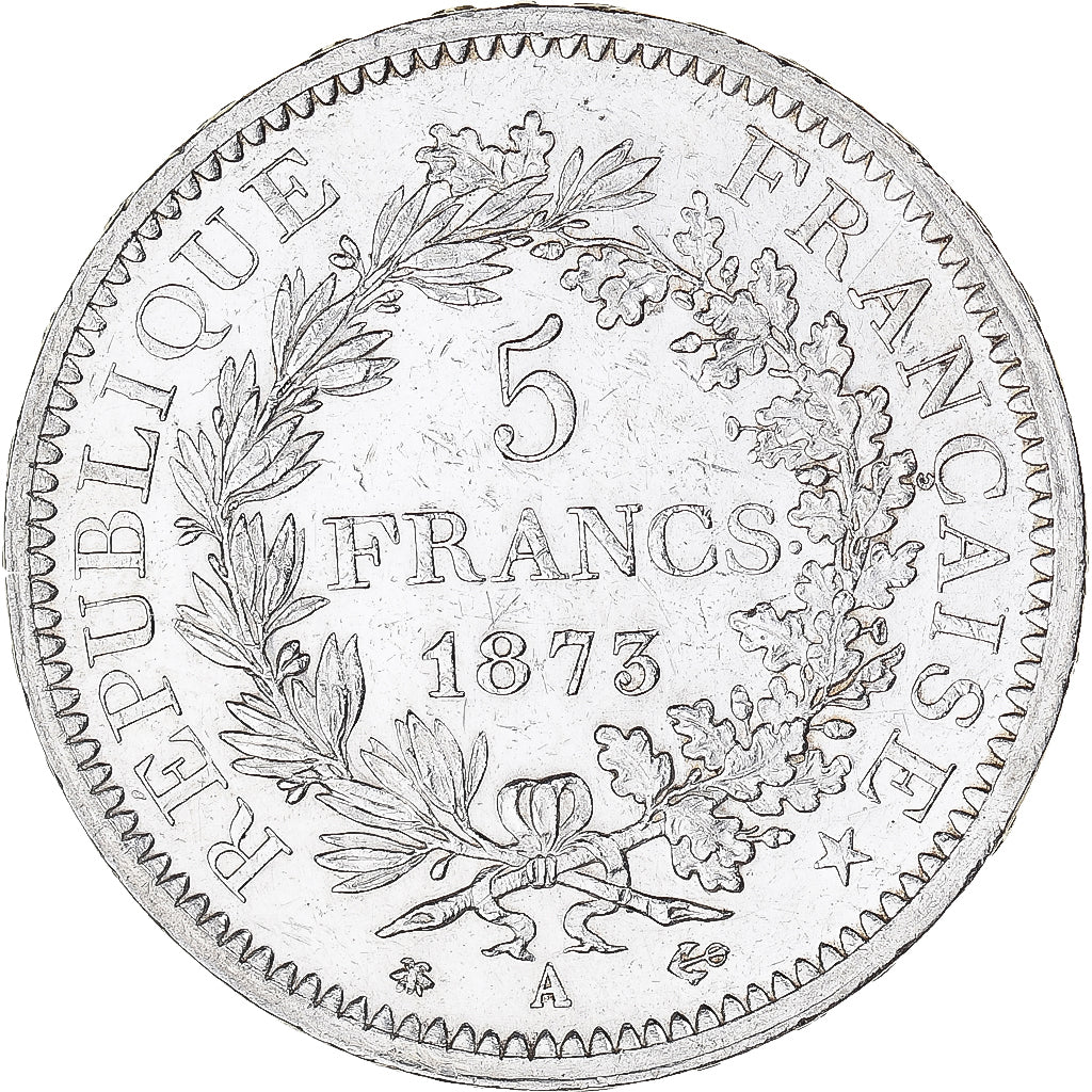 Münze, Frankreich, Hercule, 5 Francs, 1873, Paris, VZ+, Silber, KM:820.1