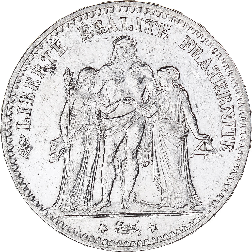 Francia, Hercule, 5 Francs, 1877, Paris, BB+, Argento, KM:820.1