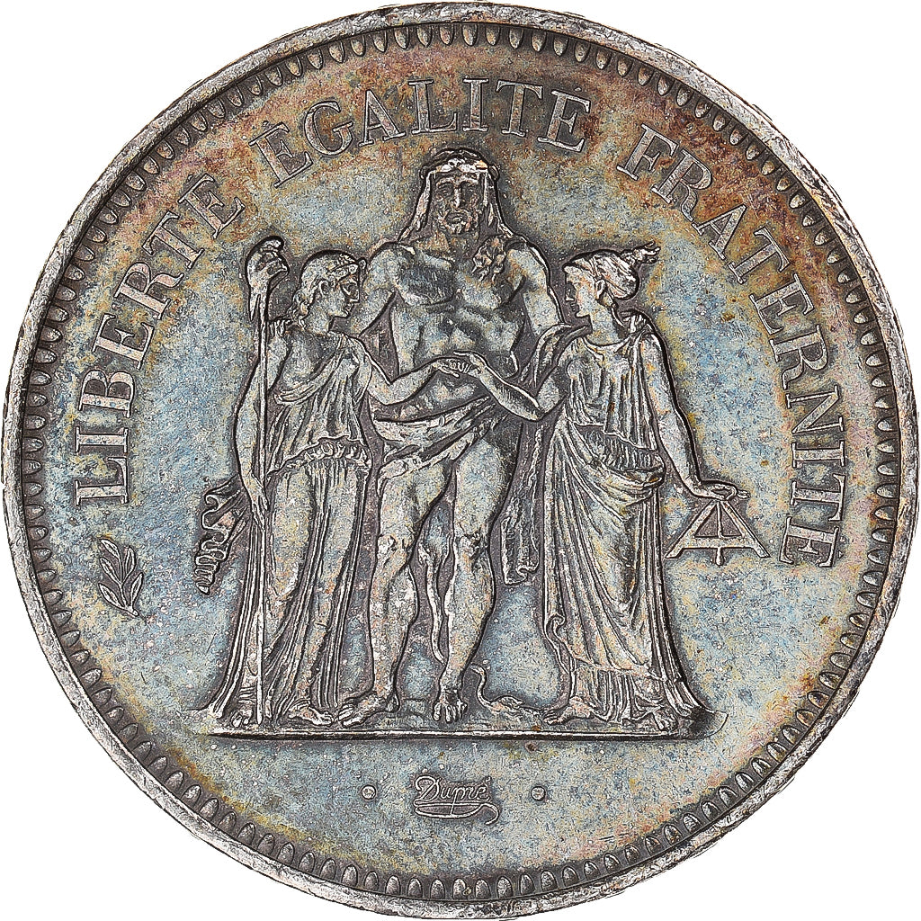 Coin, France, Hercule, 50 Francs, 1977, Paris, MS(60-62), Silver, KM:941.1
