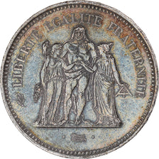 Coin, France, Hercule, 50 Francs, 1977, Paris, MS(60-62), Silver, KM:941.1
