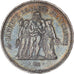 Coin, France, Hercule, 50 Francs, 1977, Paris, MS(60-62), Silver, KM:941.1