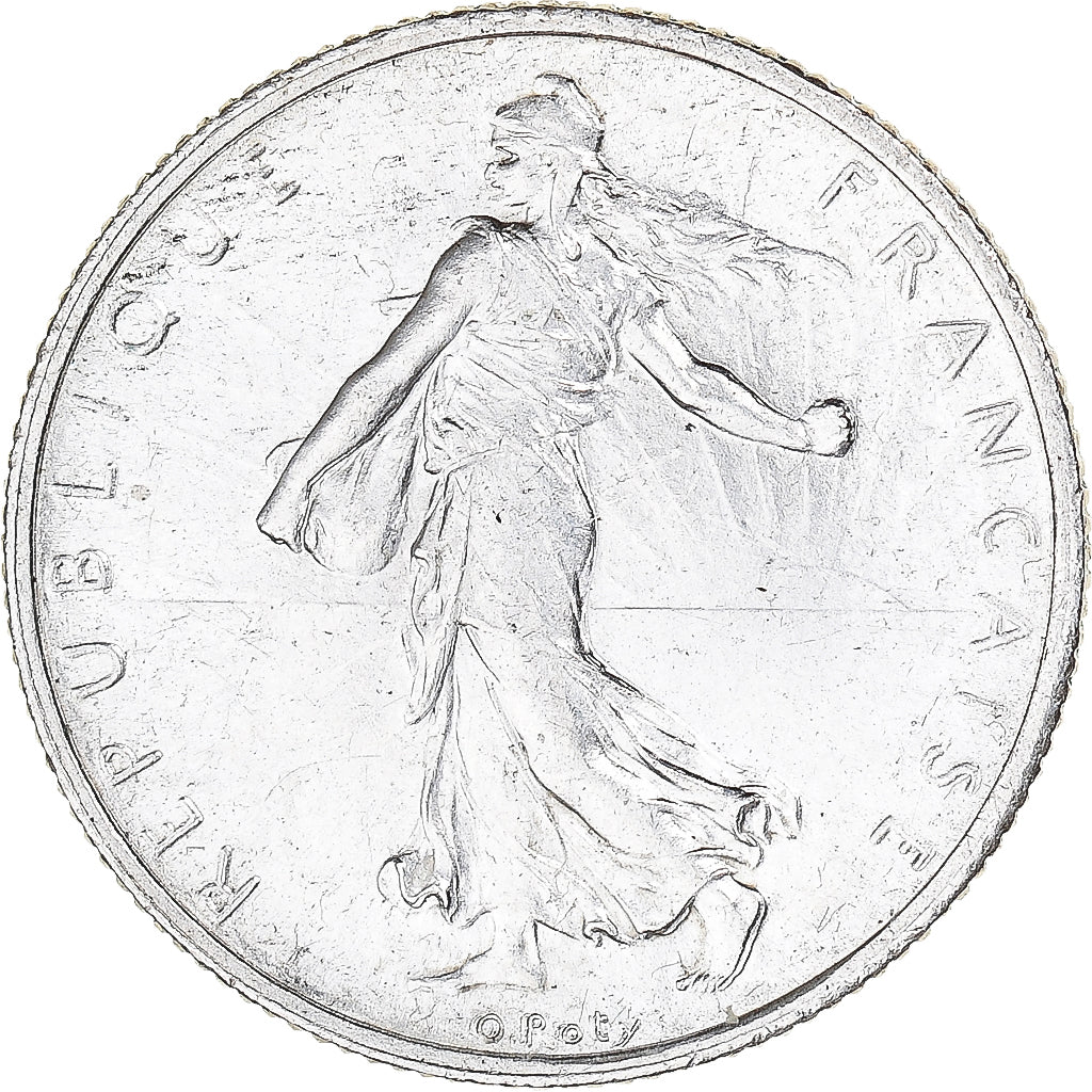 Coin, France, Semeuse, 2 Francs, 1919, Paris, MS(60-62), Silver, KM:845.1