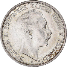 Coin, German States, PRUSSIA, Wilhelm II, 2 Mark, 1911, Berlin, AU(50-53)