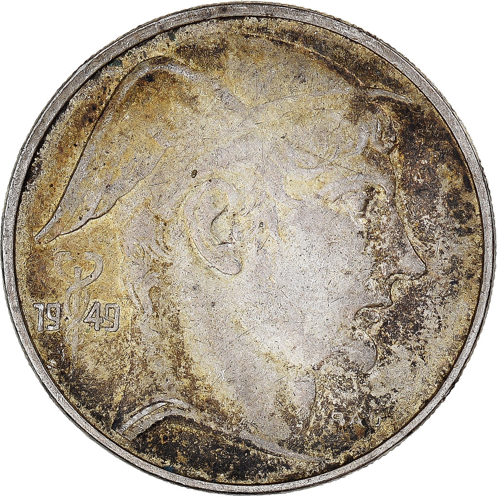 Coin, Belgium, 20 Francs, 20 Frank, 1949, EF(40-45), Silver, KM:141.1