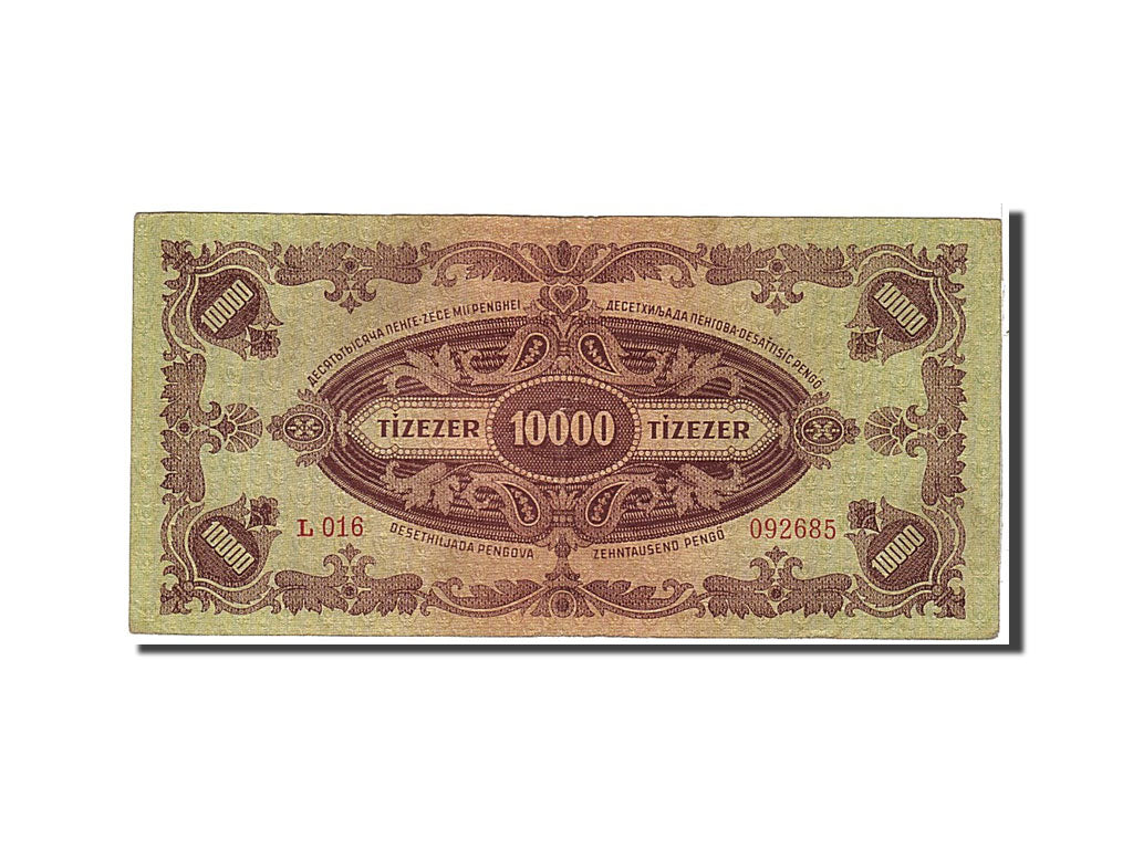 Hungary, 10,000 Pengö, 1945, KM #119c, EF(40-45), L016092685