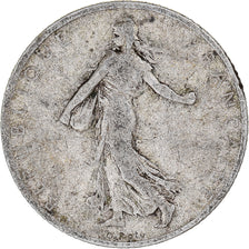 Coin, France, Semeuse, Franc, 1908, Paris, F(12-15), Silver, KM:844.1