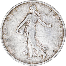 Coin, France, Semeuse, Franc, 1909, Paris, EF(40-45), Silver, KM:844.1