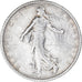 Munten, Frankrijk, Semeuse, Franc, 1917, Paris, ZF+, Zilver, KM:844.1