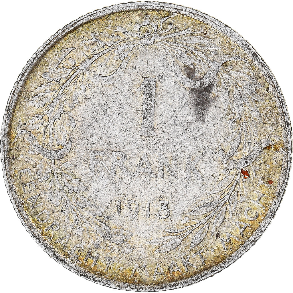 Monnaie, Belgique, Franc, 1913, TTB, Argent, KM:73.1