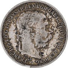 Coin, Austria, Franz Joseph I, Corona, 1893, VF(20-25), Silver, KM:2804