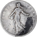 Moneta, Francia, Semeuse, Franc, 1909, Paris, BB, Argento, KM:844.1, Gadoury:467