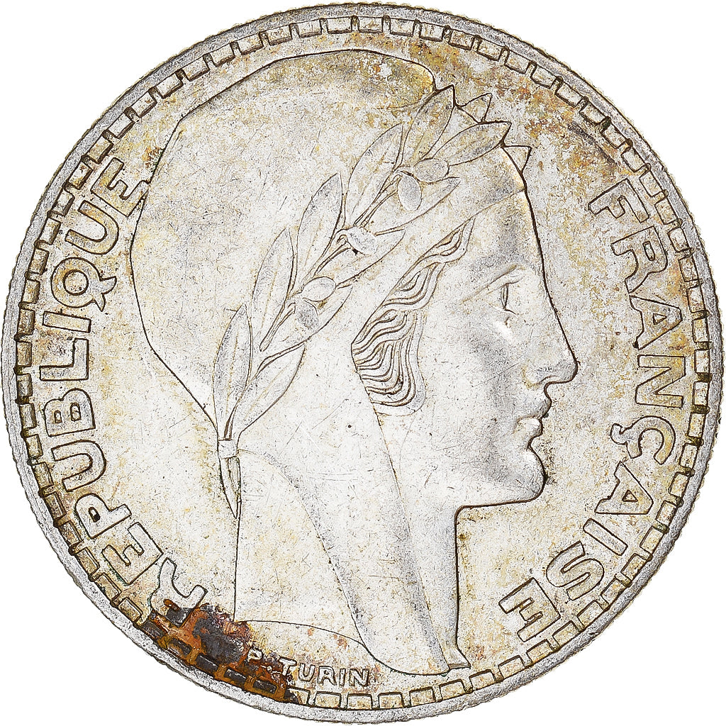 Moneta, Francia, Turin, 20 Francs, 1933, Paris, BB, Argento, KM:879, Gadoury:852