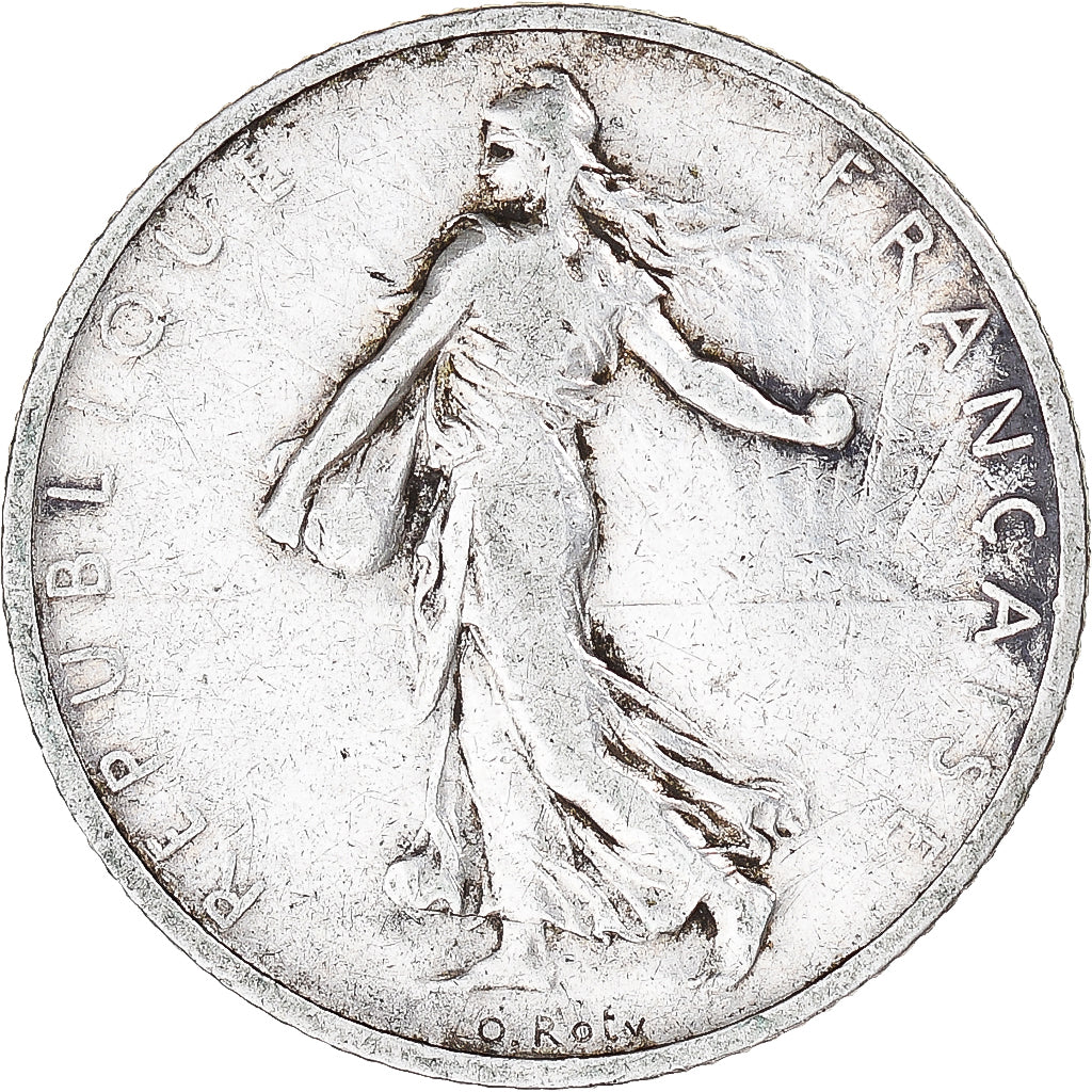 Moneta, Francja, Semeuse, Franc, 1901, Paris, EF(40-45), Srebro, KM:844.1