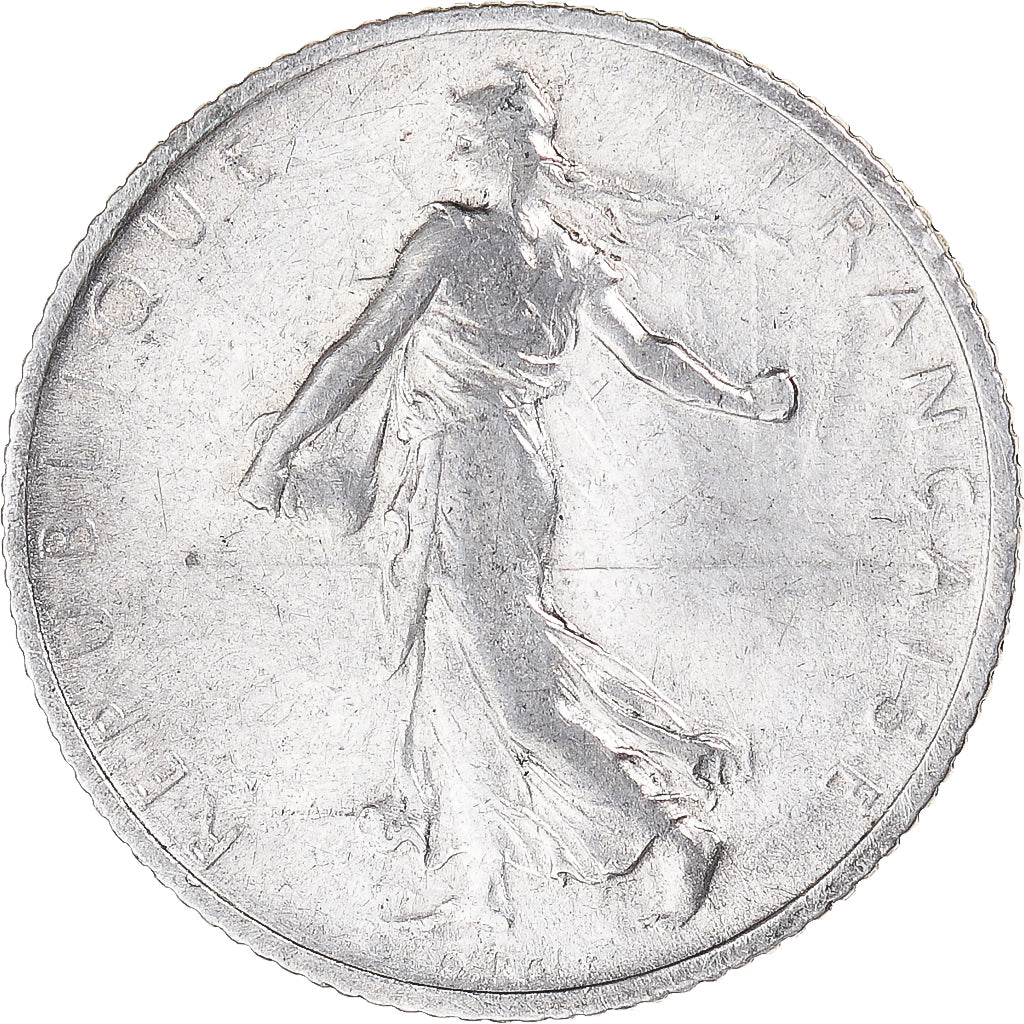 Coin, France, Semeuse, Franc, 1911, Paris, EF(40-45), Silver, KM:844.1
