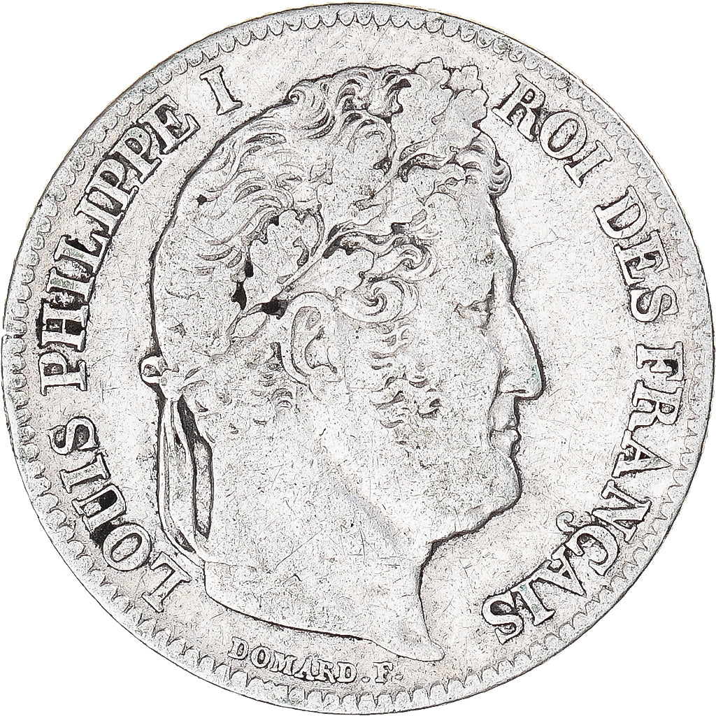 Coin, France, Louis-Philippe, Franc, 1845, Rouen, VF(20-25), Silver, KM:748.2