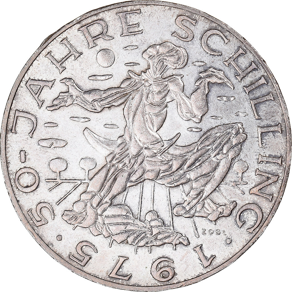 Moeda, Áustria, 100 Schilling, 1975, Vienna, AU(50-53), Prata, KM:2925