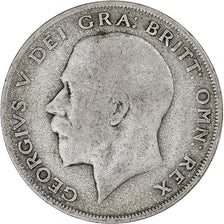 Coin, Great Britain, George V, 1/2 Crown, 1921, VF(20-25), Silver, KM:818.1a
