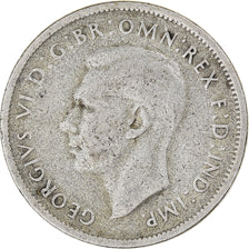 Coin, Australia, George VI, Florin, 1947, Melbourne, EF(40-45), Silver, KM:40a