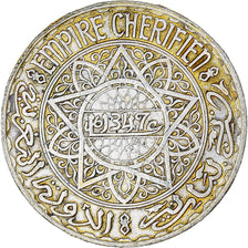 Coin, Morocco, Mohammed V, 20 Francs, AH 1347/1928, Paris, EF(40-45), Silver