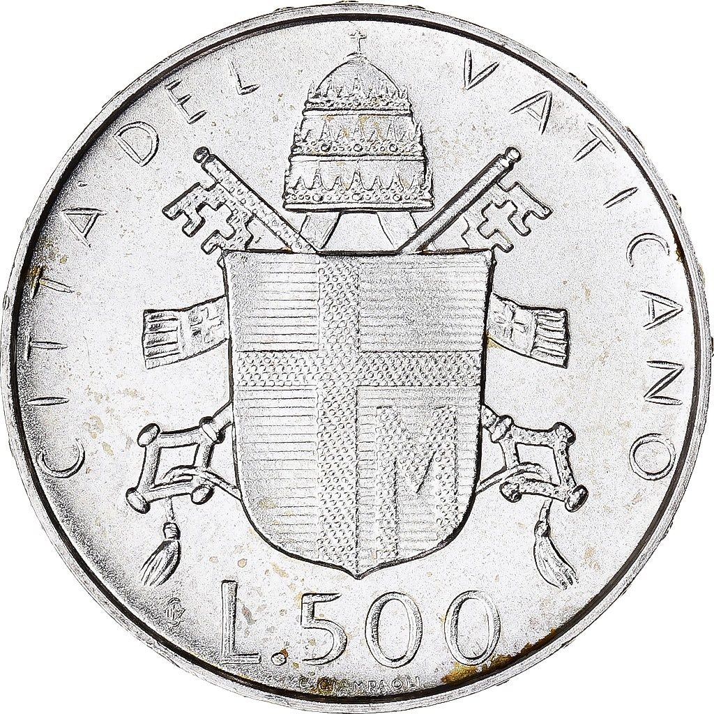 Monnaie, Cité du Vatican, John Paul II, 500 Lire, 1979, Roma, FDC, Argent
